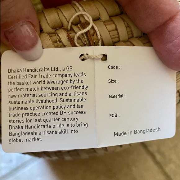 🆕 Handmade Woven Kaisa Basket Bowl - Picture 6 of 9